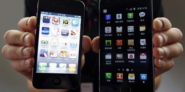 The two most popular phones on the planet: Apple's iPhone (left) and Samsung's Galaxy S (right). A new version of the S was released this year.
