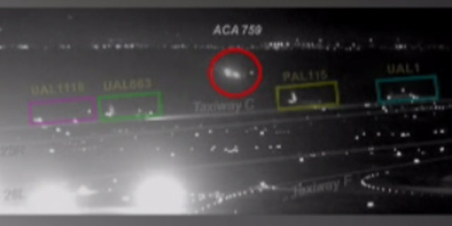 For 12 seconds the rogue jet dropped from radar when it approached the taxiway just before midnight.