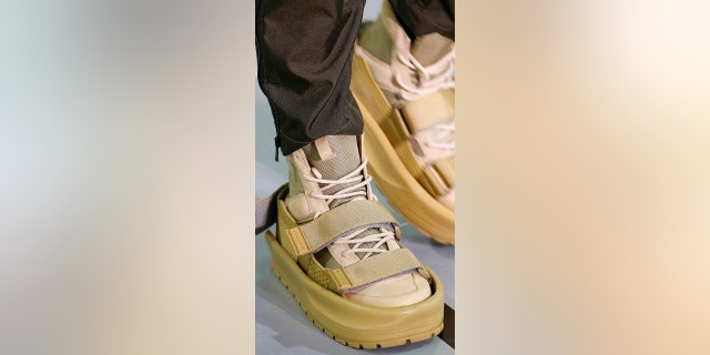 Sankuanz, a Chinese fashion brand, debuted the sandal-like coverings designed to be worn over shoes.