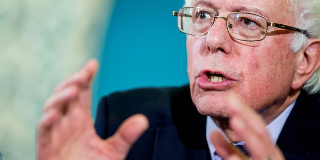 Dec. 16, 2015: Democratic presidential candidate Sen. Bernie Sanders, I-Vt, speaks during an interfaith roundtable hosted by Imam Talib Shareef at Masjid Muhammad, the Nation's Mosque in Washington.