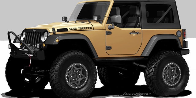 The Jeep Wrangler Sand Trooper is one of 24 custom vehicles that Mopar will bring to the 2012 Specialty Equipment Market Association (SEMA) show in Las Vegas. In addition to customized vehicles, Mopar will feature more than 500 parts and accessories throughout its exhibit. This year marks the 75th anniversary of the Mopar brand.
