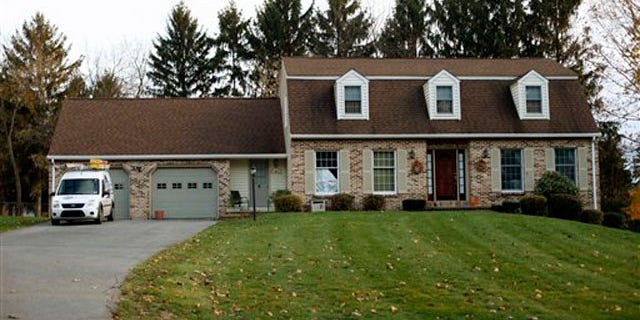 Nov. 11, 2011: In this file photo shown is the home of former Penn State University assistant football coach Jerry Sandusky, in State College, Pa.