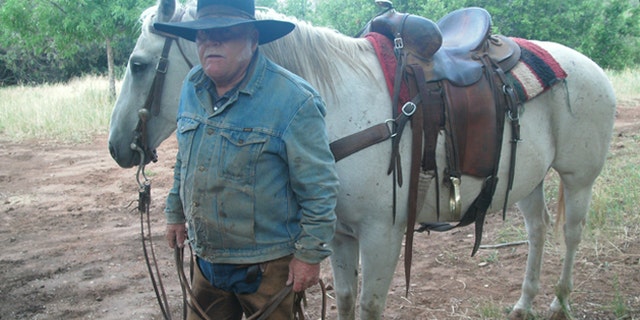 Rancher Sandy Johnson in San Juan County, Utah.