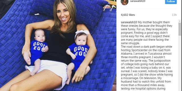 Sarah Walsh, who is married to Toronto Blue Jays pitcher Matt Buschmann, wrote of the difficult journey they embarked on toward parenthood, which included suffering a miscarriage while on live TV.