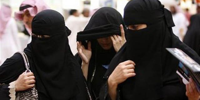 Saudi women are pictured in this undated photo. A Lebanese man was sentenced to 300 lashes with a whip and six years in prison for his role in helping a Saudi woman convert to Christianity and flee the kingdom in the latest example of the religious intolerance that grips the region.