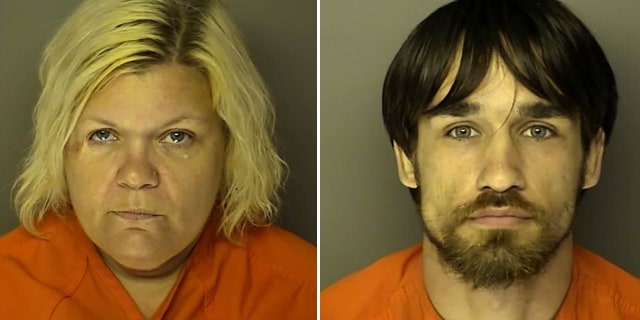 Jenny Lynn Paradis, 43, and Joshua Palmer Vaught, 22, were arrested Monday when Paradis' two children were found living in squalor, according to a police report.