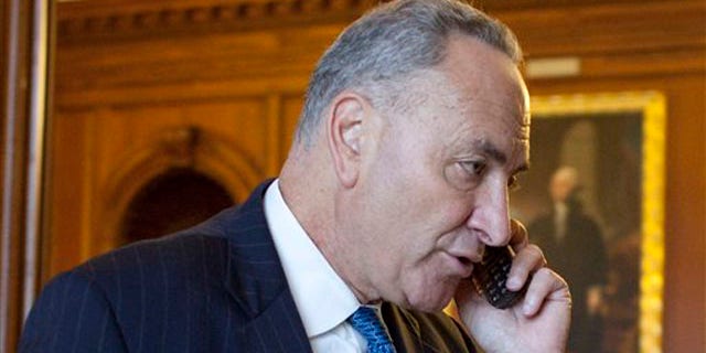 Sen. Charles Schumer enters the office of House Democratic Leader Nancy Pelosi on Capitol Hill in Washington July 31.