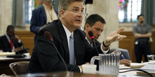 FILE: New Jersey Education Commissioner Bret Schundler was fired by Gov. Chris Christie on Friday after Schundler made a deal with the state's teachers union to win support for a U.S. education grant application. The deal was not approved by Christie and changes afterward to the application resulted in New Jersey losing $400 million in federal grant money.