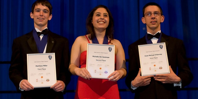 March 15: Intel Science Talent Search, a program of Society for Science and the Public, announced its top three winners, Evan O'Dorney, Michelle Hackman and Matthew Miller in Washington, D.C.