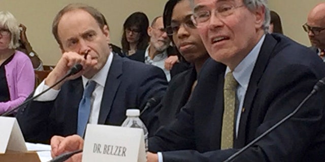 American Association for the Advancement of Science (AAAS) CEO Rush Holt, a former Democratic congressman, testifies on Capitol Hill in Washington, Tuesday, Feb. 7, 2017, before the House Science Committee. He rebuffed claims by Republican members that federal climate science had been falsified. (AP Photo/Michael Biesecker)