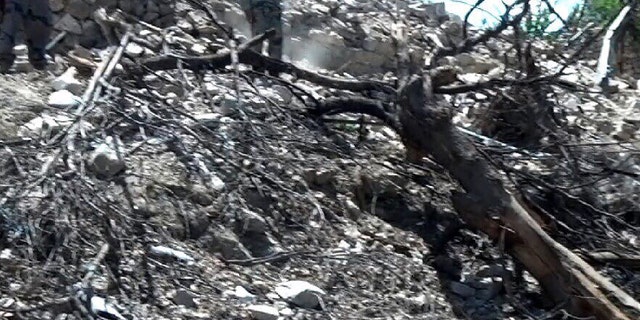 Opening of an ISIS tunnel destroyed by MOAB