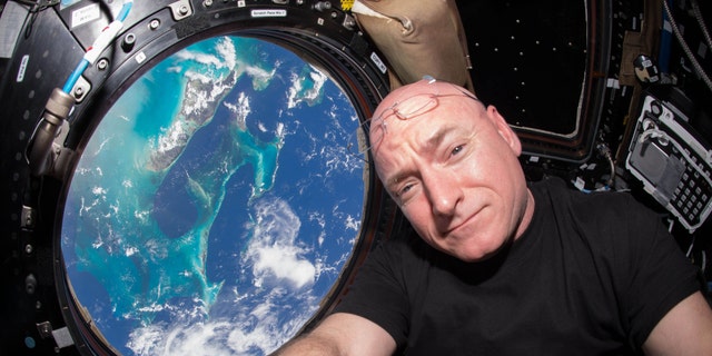 Scott Kelly on the International Space Station - file photo.