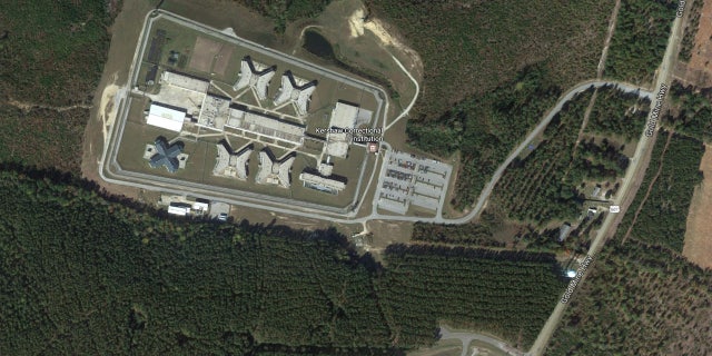 A satellite view of Kershaw Correctional Institution in South Carolina.