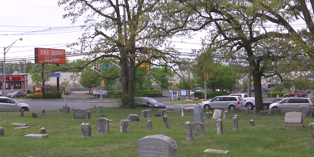 Mount Peace Cemetary covers more than 11 acres along a busy highway and strip mall.