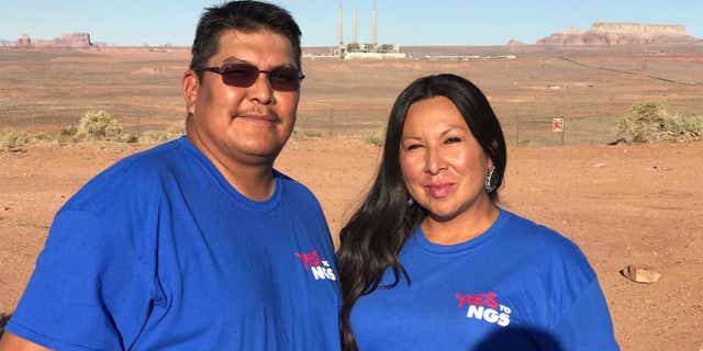 Myron Richardson, a coal miner at Kayenta mine, pictured with his wife. “This is home…why can’t I have the same opportunity as everybody else in the world to work from home--why do I have to leave because they want to shut the plant down earlier than what the federal government has regulated them to,” Richardson said.