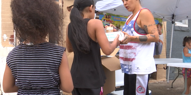 Nilsa Adorno serves an average 45 children each day in her Franklinville community.