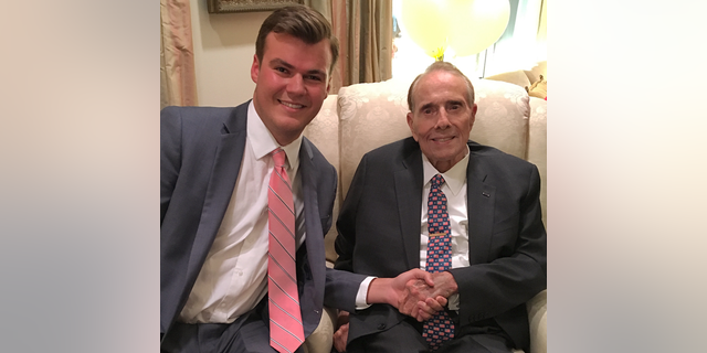 Eric Pahls and former Senate Republican leader and presidential candidate Bob Dole.