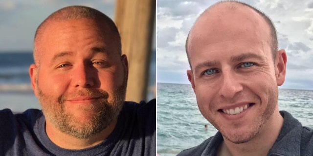 WYFF news anchor Mike McCormick (right) and photojournalist Aaron Smeltzer (left) were covering “rain impact” in Polk County when a tree fell on their SUV, killing both men.