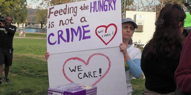 The California city, El Cajon, issued a city ordinance in October that banned food sharing in public spaces because of a devastating Hepatitis A outbreak.