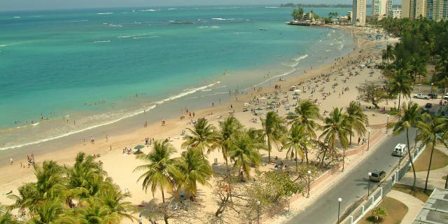 Playa Isla Verde is Puerto Rican paradise close to the runway.