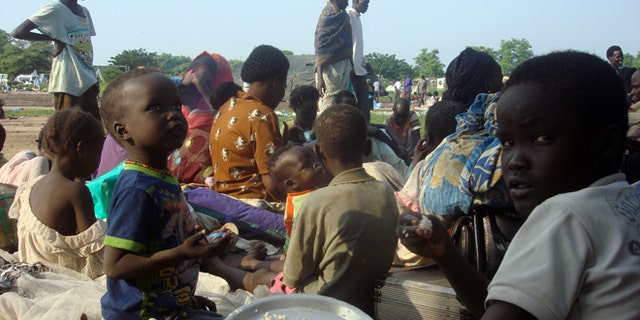 July 11: Displaced South Sudanese families seen in a camp for internally displaced people in the U.N. Mission in the country.