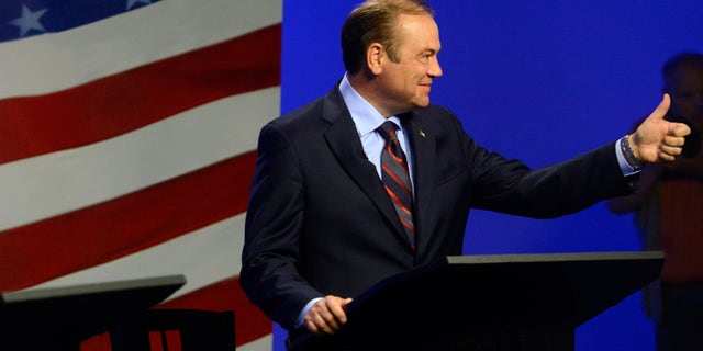 Oct. 23, 2014: Democratic candidate Rick Weiland gives a thumbs up before a televised U.S. Senate candidate debate.