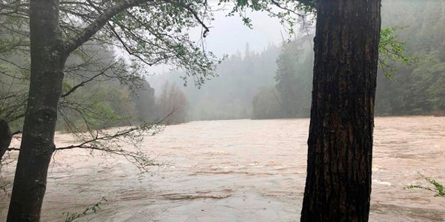 The Mendocino County Sheriff's Office shows the Eel River in Northern California.