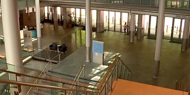 The lobby of Seattle City Hall.