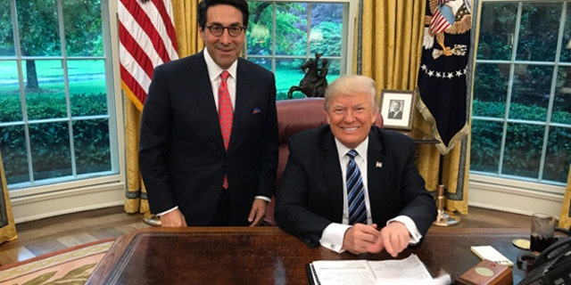 Jay Sekulow, founder of American Center for Law and Justice, with President Trump