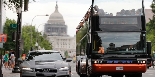 A self-driving Audi in Washington, DC.