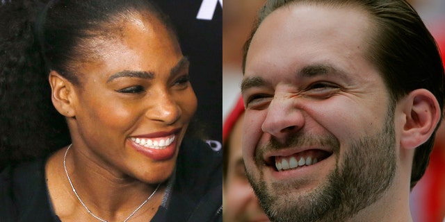 Serena Williams (left) and Alexis Ohanian.