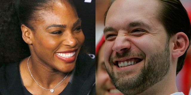Serena Williams (left) and Alexis Ohanian.