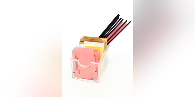 Coffee/Tea sugar, sugar substitutes and stir sticks