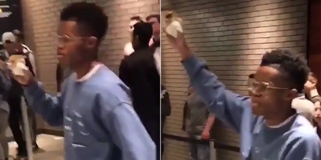 Marcus Jeffers decided to surprise some fast food employees in Marlton, N.J., after getting a taste of his first Shake Shack burger.