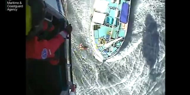 The fisherman, 21, is said to be recovering at Royal Cornwall Hospital, or Treliske hospital, in Treliske, Truro.