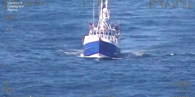 The fisherman's vessel, called "Govenek of Ladram," had hauled in the shark in one of its nets.