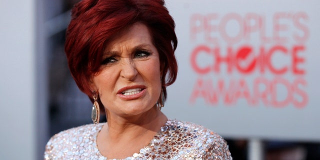 January 11, 2012. Television host Sharon Osbourne arrives at the 2012 People's Choice Awards in Los Angeles.