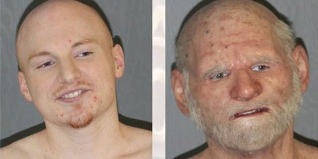 Police say they found fugitive Shaun Miller, 31, at a Massachusetts home disguised as an "elderly man." (ATF)