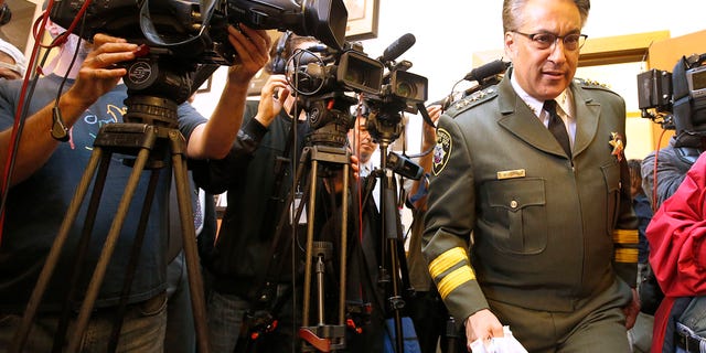 San Francisco Sheriff Ross Mirkarimi arrives to speak at news conference, Friday, July 10, 2015, in San Francisco.
