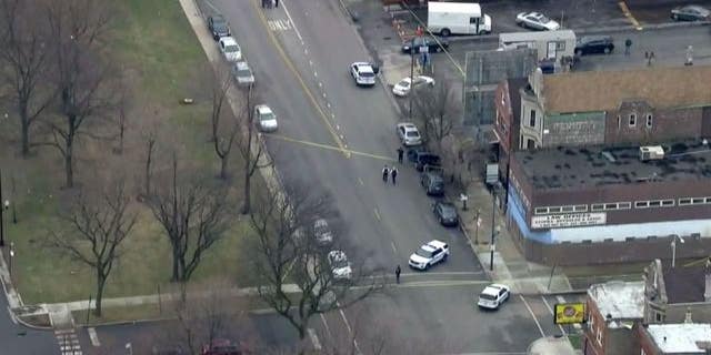 The shooting scene in Chicago.