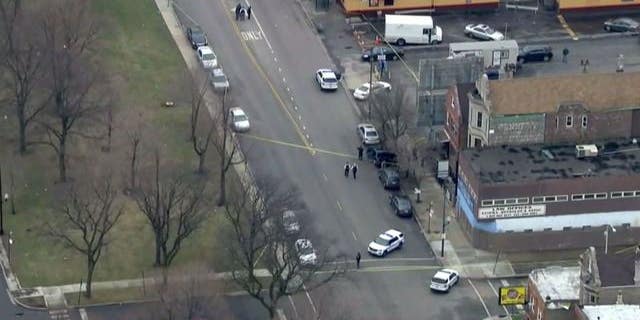 The shooting scene in Chicago.