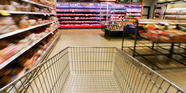 LUNEBURG, GERMANY - JULY 26:  In this photo illustration, a shopping cart rolls down the isles of a supermarket on July 26, 2005 in Luneburg, Germany. Sparked by the election manifesto of the opposition party CDU, Germany currently debates whether raising the Mehrwertsteuer (VAT) would in fact promote economic growth or if it would have the opposite effect by hurting families and low-income households.  (Photo by Andreas Rentz/Getty Images)