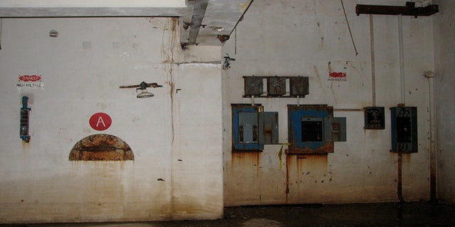 Inside one of the underground silos.