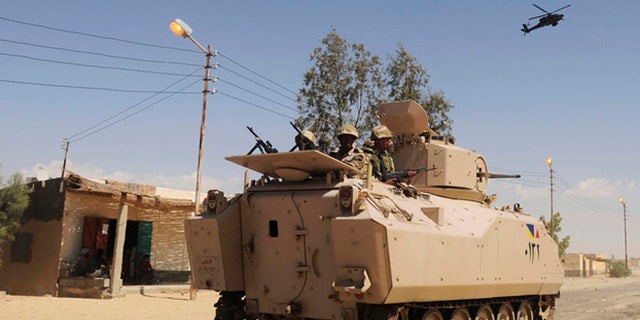 More than 20,000 Egyptians soldiers are pouring into the lawless Sinai Peninsula to "cleanse" the vast region of militant jihadists. (AP Photo, File)