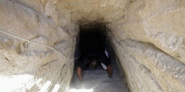 As Egypt begins sealing smuggling tunnels after the Sinai attack which killed 30 soldiers. (Reuters)