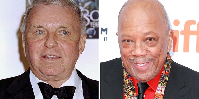 Quincy Jones, pictured in 2018, opens up about his friendship with the late Frank Sinatra, pictured in 1995.
