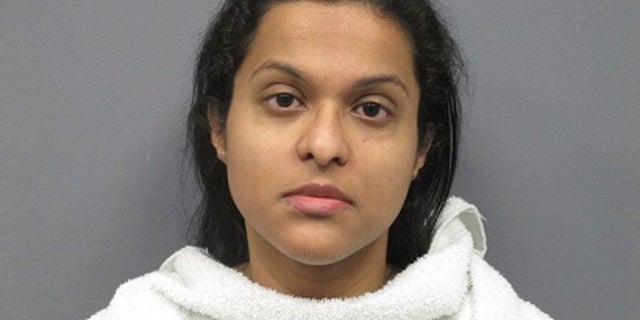 Sini Mathews told the physician Sherin Mathews fell at a playground.