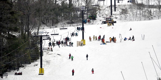 The chairlift at Tussey Mountain in Harris Township, Pennsylvania, became stuck Saturday morning after a malfunction.