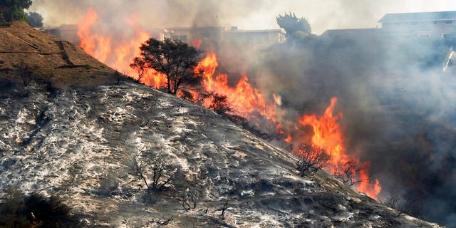 The Skirball fire affecting Bel-Air is one of six fires that erupted in Southern California last week.