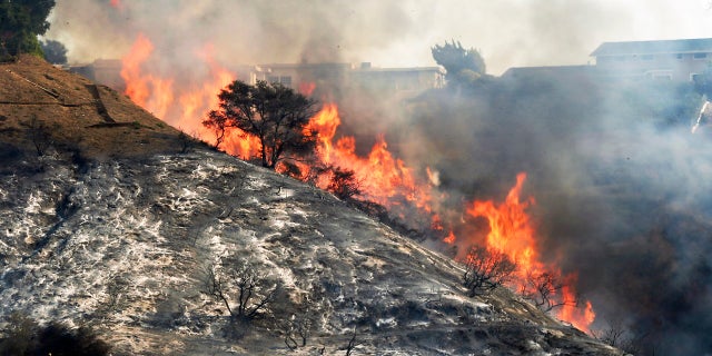 The Skirball fire affecting Bel-Air is one of six fires that erupted in Southern California last week.